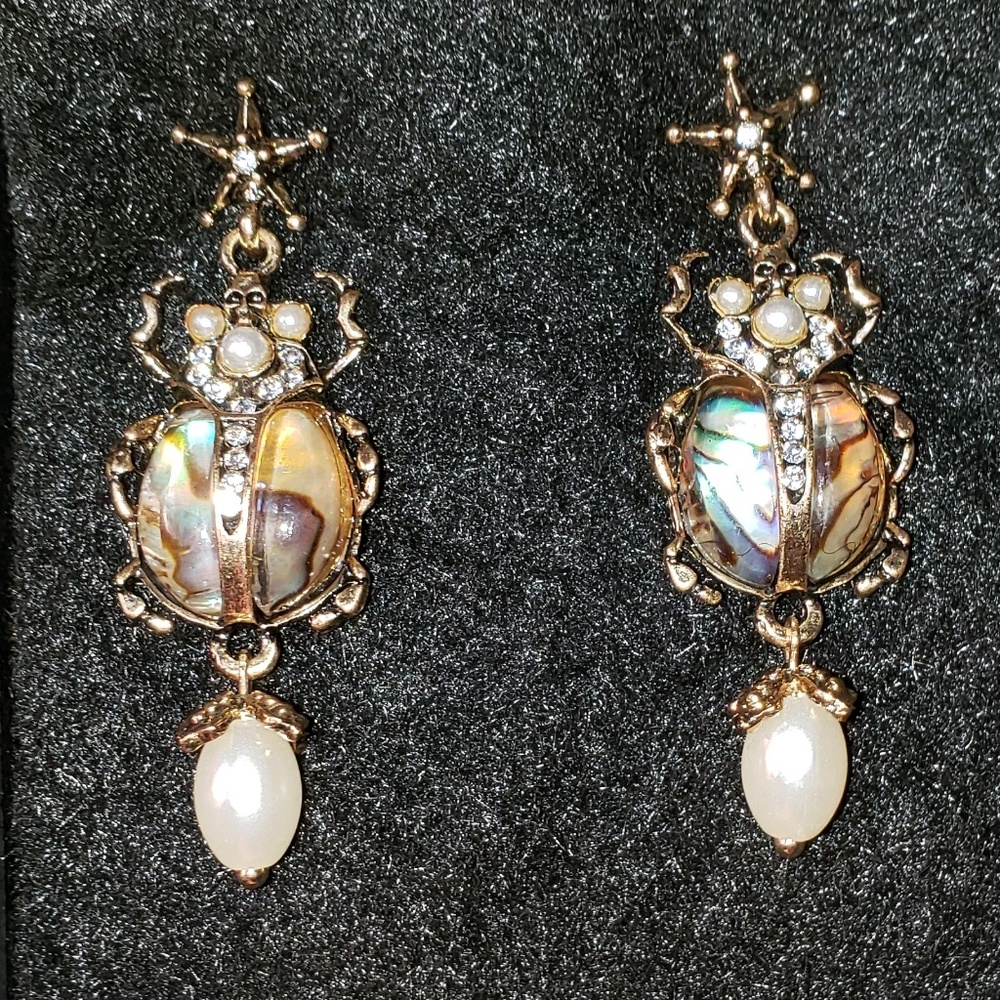 Egyptian Scarab Earrings